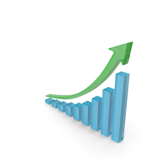 Financial market growth chart